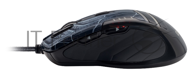 Мышь Оклик GMNG XM007 черный/красный оптическая (10000dpi) USB (7but)