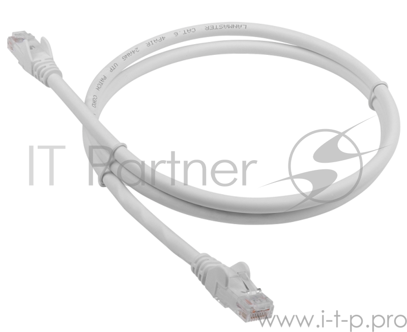 Патч-корд LANMASTER LSZH UTP кат.6, 5.0 м, серый