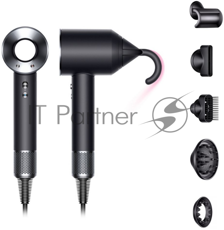 Фен Dyson HD07 Supersonic черный/никель