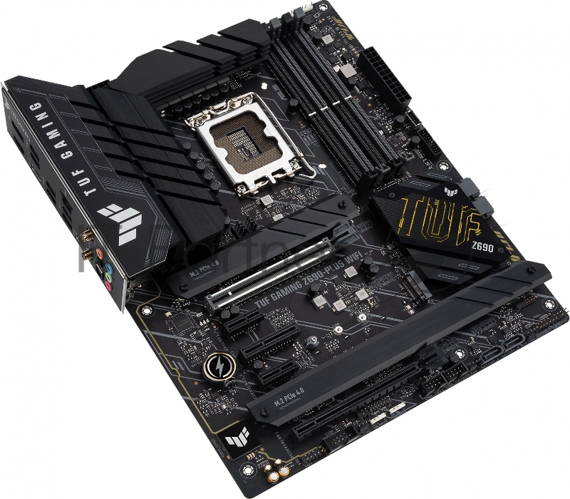 Материнская плата ASUS TUF GAMING Z690-PLUS WIFI, LGA1700, Z690, 4*DDR5, DP+HDMI, CrossFireX, SATA3 + RAID, Audio, Gb LAN, USB 3.2*8, USB 2.0*2, COM*1 header (w/o cable), ATX 90MB18V0-M0EAY0