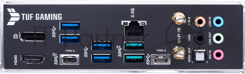 Материнская плата ASUS TUF GAMING Z690-PLUS WIFI, LGA1700, Z690, 4*DDR5, DP+HDMI, CrossFireX, SATA3 + RAID, Audio, Gb LAN, USB 3.2*8, USB 2.0*2, COM*1 header (w/o cable), ATX 90MB18V0-M0EAY0