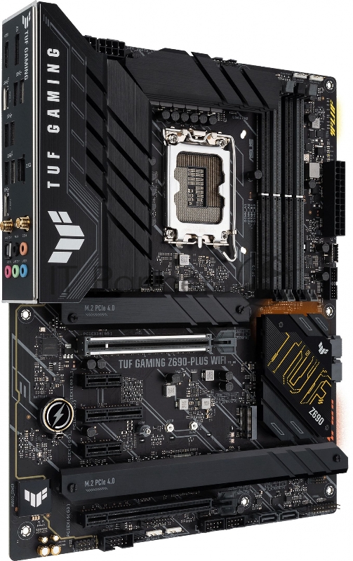 Материнская плата ASUS TUF GAMING Z690-PLUS WIFI, LGA1700, Z690, 4*DDR5, DP+HDMI, CrossFireX, SATA3 + RAID, Audio, Gb LAN, USB 3.2*8, USB 2.0*2, COM*1 header (w/o cable), ATX 90MB18V0-M0EAY0