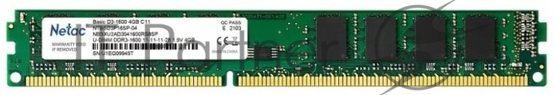 Память Netac DDR3 4GB 1600MHz CL11 1.5V / NTBSD3P16SP-04