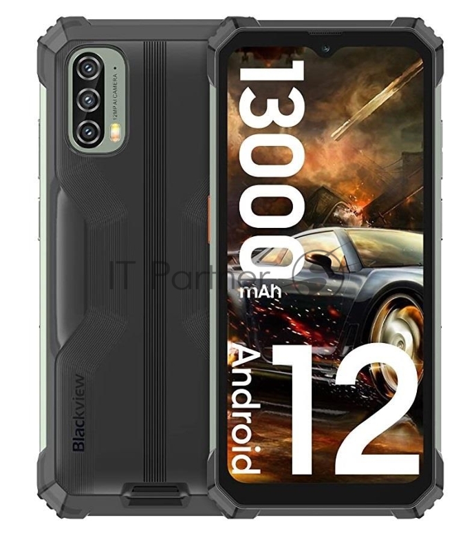 Смартфон BLACKVIEW BV7100 BLACK 128 Гб RAM 6Гб черный Наличие WiFi Наличие 3G LTE Наличие 4G OS Android 12.0 1080 x 2408 IPS-LCD Dual SIM 1xUSB type C Камера 12MP+8MP+2MP 8MP Battery 13000 мА/час BV7