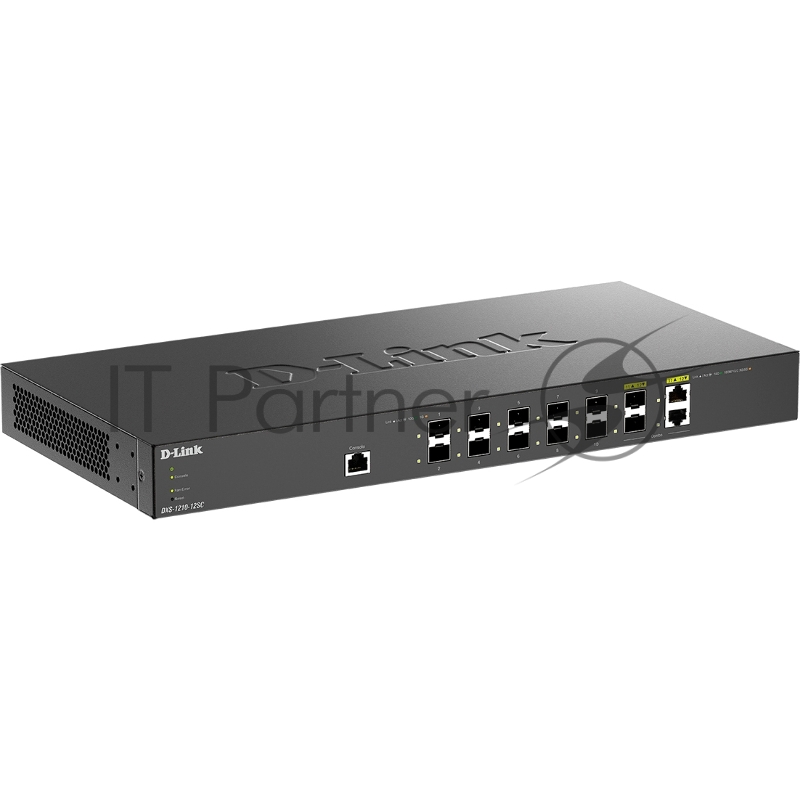 Настраиваемый L2+ коммутатор D-Link DXS-1210-12SC/B1A PROJ с 10 портами 10GBase-X SFP+ и 2 комбо?портами 10GBase-T/SFP+