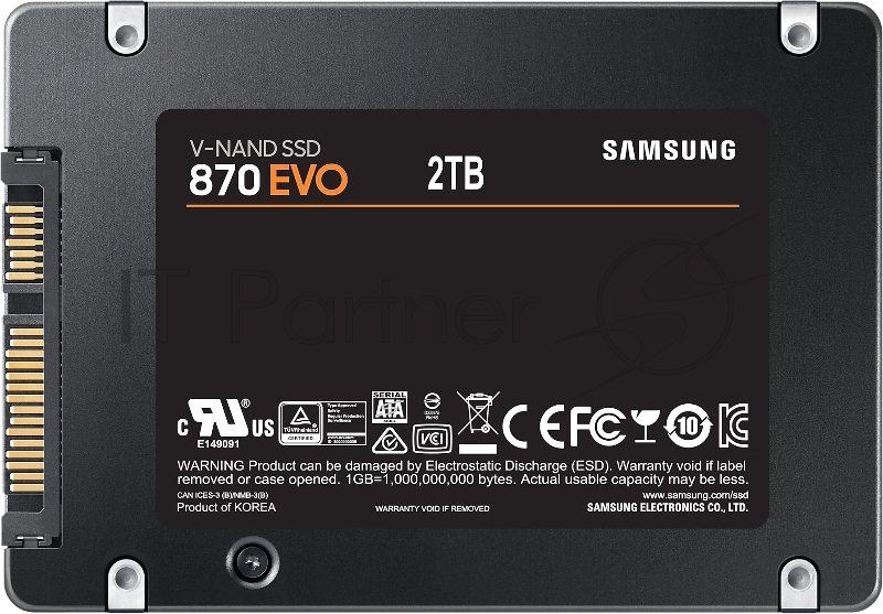 Накопитель SSD Samsung 2Tb 870 EVO Series MZ-77E2T0B/EU