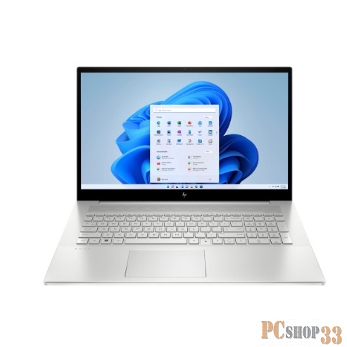 Ноутбук HP Envy 17-cg1075 17.3(1920x1080)/Touch/Intel Core i7 1165G7(2.8Ghz)/16384Mb/1000+25 MX450(2048Mb)/Cam/BT/WiFi/55WH 1y/Natural silver/Win11Home + , 3pin