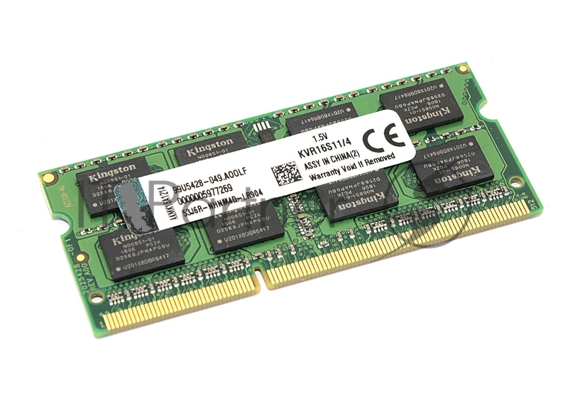 Модуль памяти Kingston SODIMM DDR3 4GB 1600 MHz 1.5V 204PIN PC3-12800