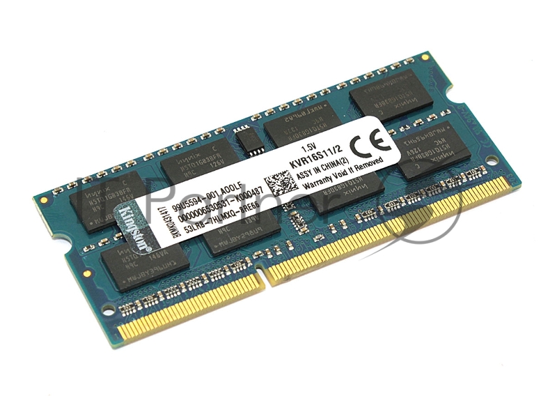 Модуль памяти Kingston SODIMM DDR3 2GB 1600 MHz PC3-12800