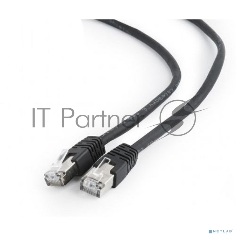 Патч-корд FTP Cablexpert кат.6, 1м, литой, многожильный (чёрный)