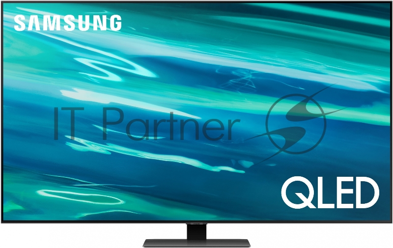 Телевизор QLED Samsung 55 QE55Q80BAUXRU Series 8 черненое серебро 4K Ultra HD 100Hz DVB-T2 DVB-C DVB-S2 WiFi Smart TV (RUS)