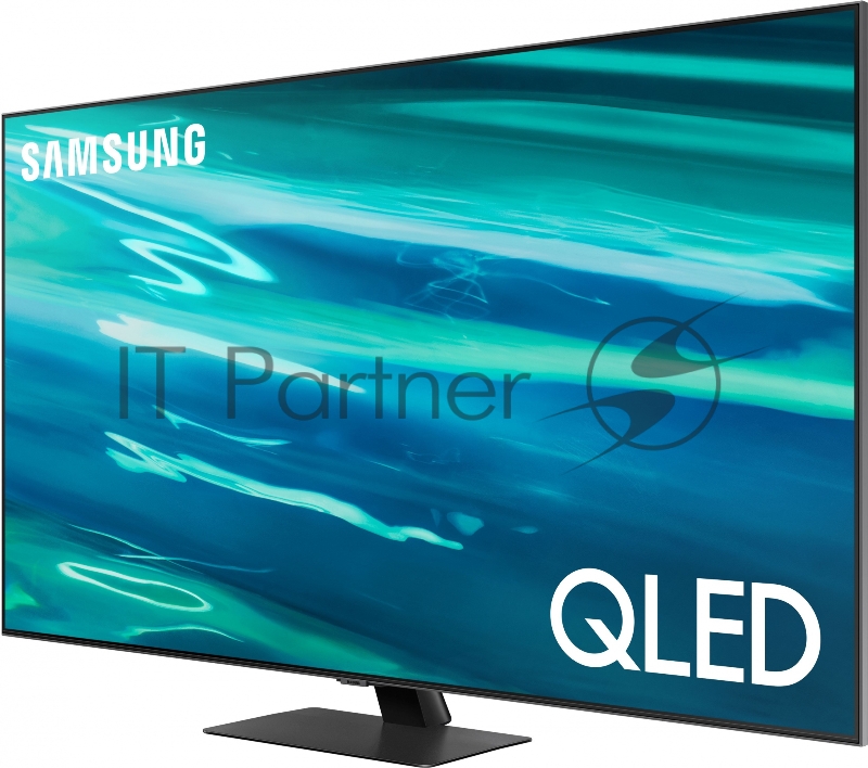 Телевизор QLED Samsung 55 QE55Q80BAUXRU Series 8 черненое серебро 4K Ultra HD 100Hz DVB-T2 DVB-C DVB-S2 WiFi Smart TV (RUS)