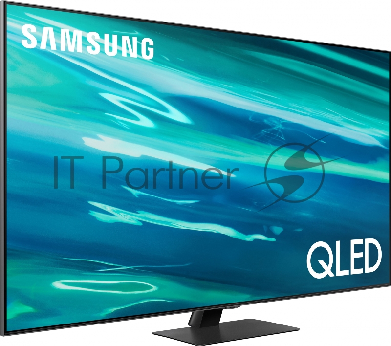 Телевизор QLED Samsung 55 QE55Q80BAUXRU Series 8 черненое серебро 4K Ultra HD 100Hz DVB-T2 DVB-C DVB-S2 WiFi Smart TV (RUS)