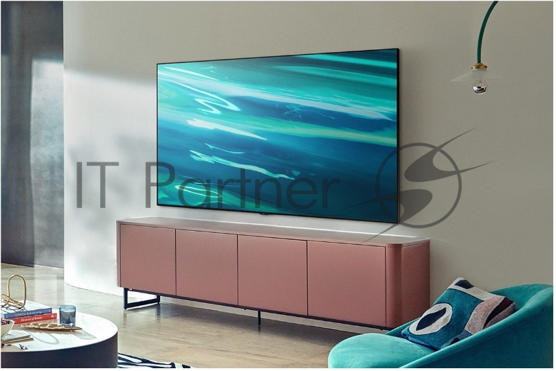 Телевизор QLED Samsung 55 QE55Q80BAUXRU Series 8 черненое серебро 4K Ultra HD 100Hz DVB-T2 DVB-C DVB-S2 WiFi Smart TV (RUS)