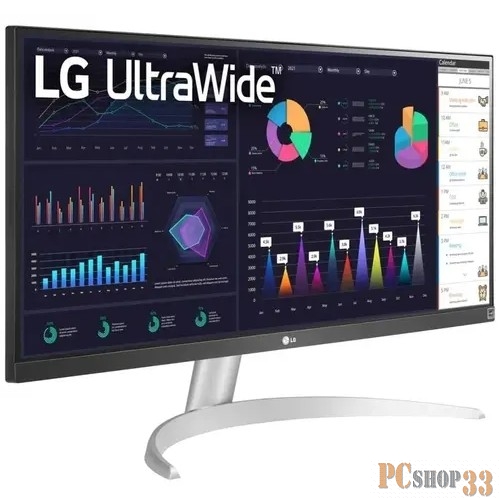 МОНИТОР 29 LG 29WQ600-W Black (IPS, 2560x1080, 75Hz, 5ms, 178°/178°, 350 cd/m, 1000:1,+2хHDMI, )