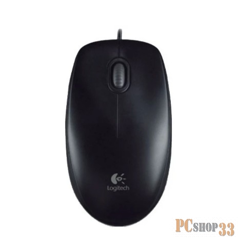 Мышь Logitech B100 Black (черная, оптическая 800dpi, USB, 1.8м) (арт. 910-005547, M/N: M-U0026)