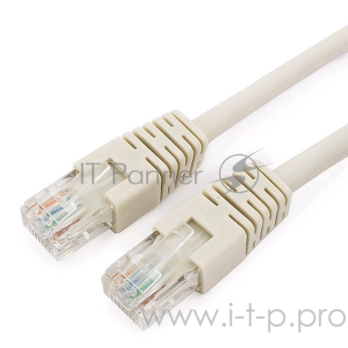 Патч-корд UTP Cablexpert PP6U-0.5M кат.6, 0.5м, литой, многожильный (серый)