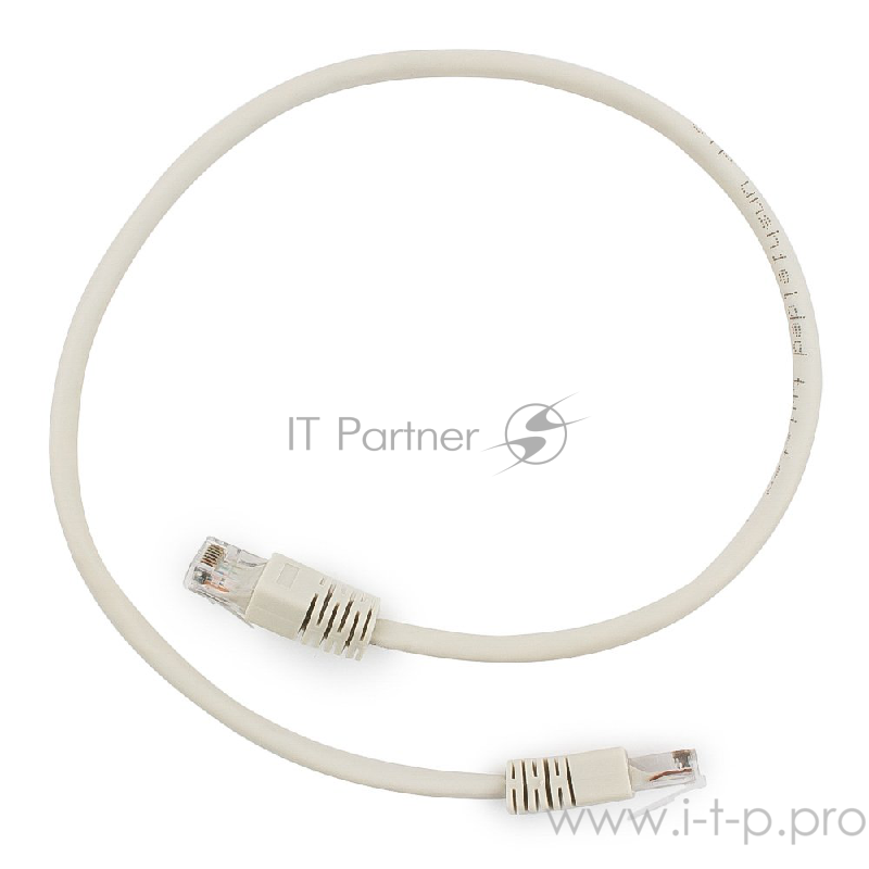 Патч-корд UTP Cablexpert PP6U-0.5M кат.6, 0.5м, литой, многожильный (серый)
