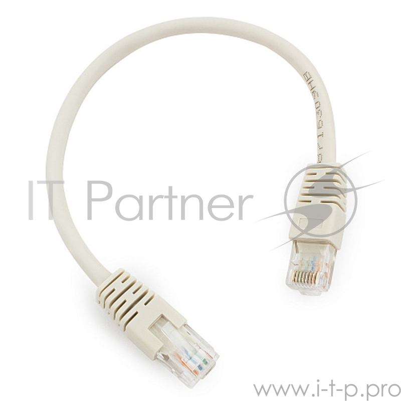 Патч-корд UTP Cablexpert PP6U-0.25M кат.6, 0.25м, литой, многожильный (серый)