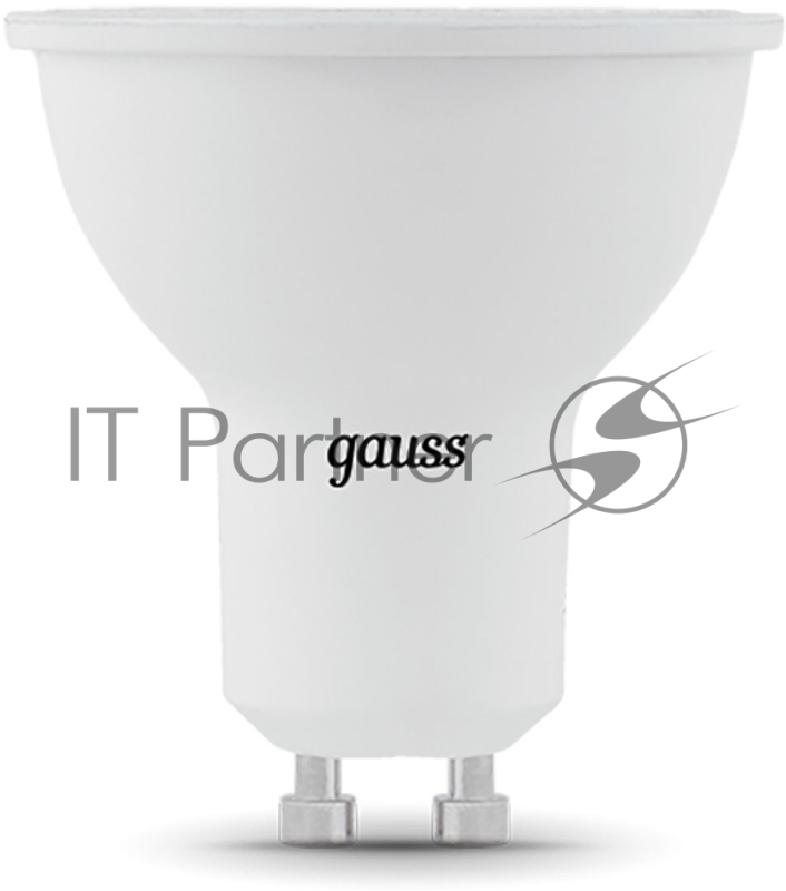 Лампа светодиодная Gauss Black 5Вт цок.:GU10 рефлектор 220B 3000K св.свеч.бел.теп. MR16 (упак.:10шт) (101506105)