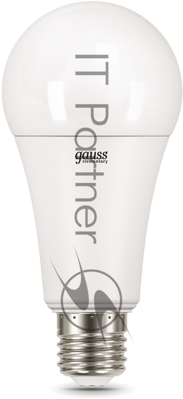 Лампа светодиодная Gauss Elementary 25Вт цок.:E27 груша 220B 4100K св.свеч.бел.ней. A67 (упак.:10шт) (73225)