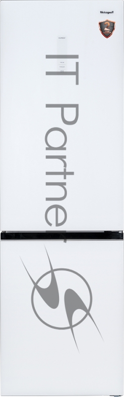 Холодильник Weissgauff WRK 2000 WGNF DC Inverter белое стекло (двухкамерный)