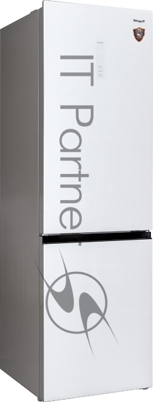 Холодильник Weissgauff WRK 2000 WGNF DC Inverter белое стекло (двухкамерный)