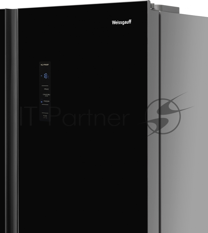 Холодильник Weissgauff WSBS 736 NFBG Inverter Professional черный (двухкамерный)