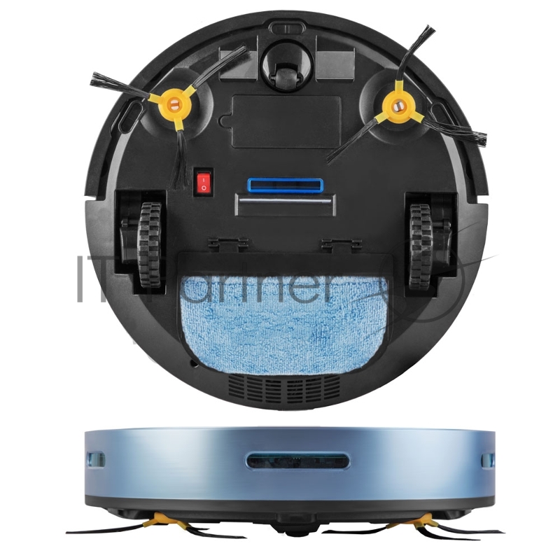 Робот-пылесос Endever Spectre-88, голубой, емкость аккумулятора 1500 мА/ч, Li-ion батарея, площадь убокри 120 кв.м.