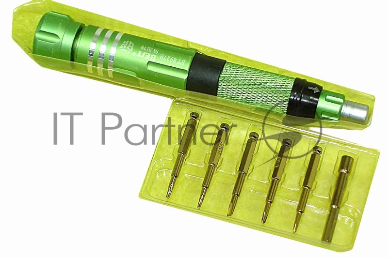Отвертка со сменными насадками Best BST-8927B зелёная
