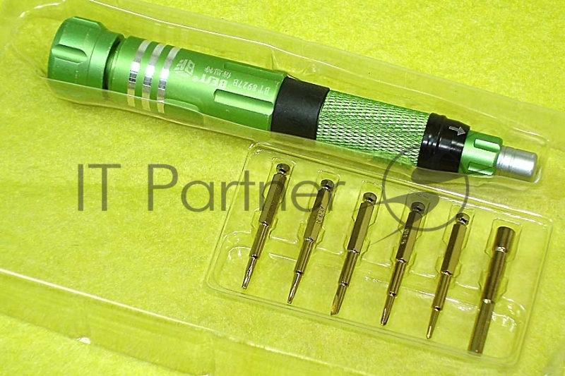 Отвертка со сменными насадками Best BST-8927B зелёная