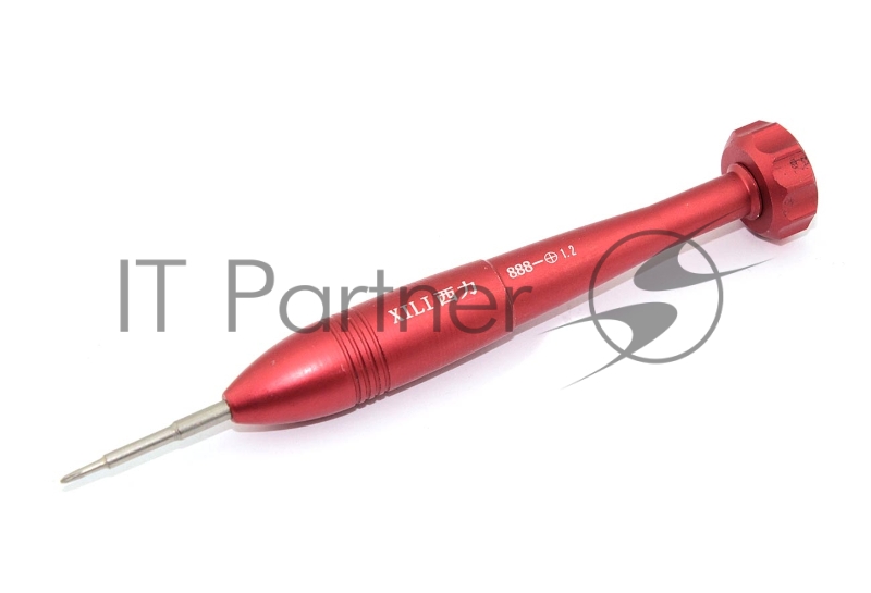 Отвертка крестовая 888-1,2 +1.2 красная