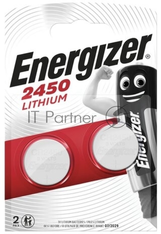 Батарейка Energizer CR2450 BL2 Lithium 3V (2/20/280) (2 шт.)