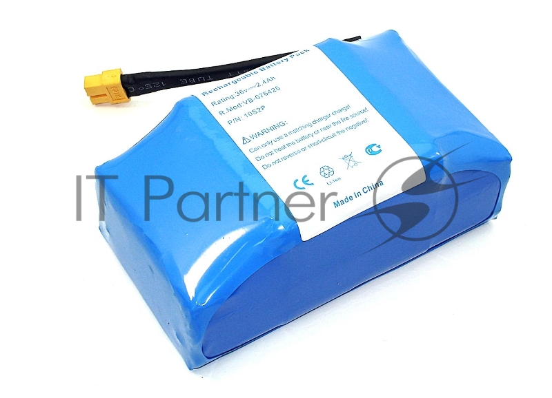 Аккумулятор 10S2P для гироскутера 36V 2.4Ah Li-ion