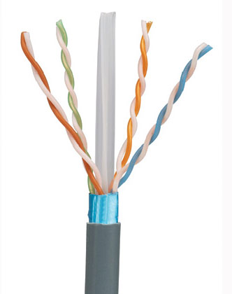 Кабель информационный Panduit PFL5504DG-KG кат.5е F/UTP общий экран 4X2X24AWG LSZH внутренний 305м с
