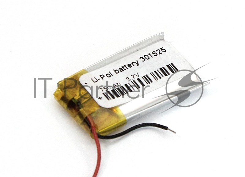 Аккумулятор Li-Pol (батарея) 3*15*25мм 2pin 3.7V/75mAh