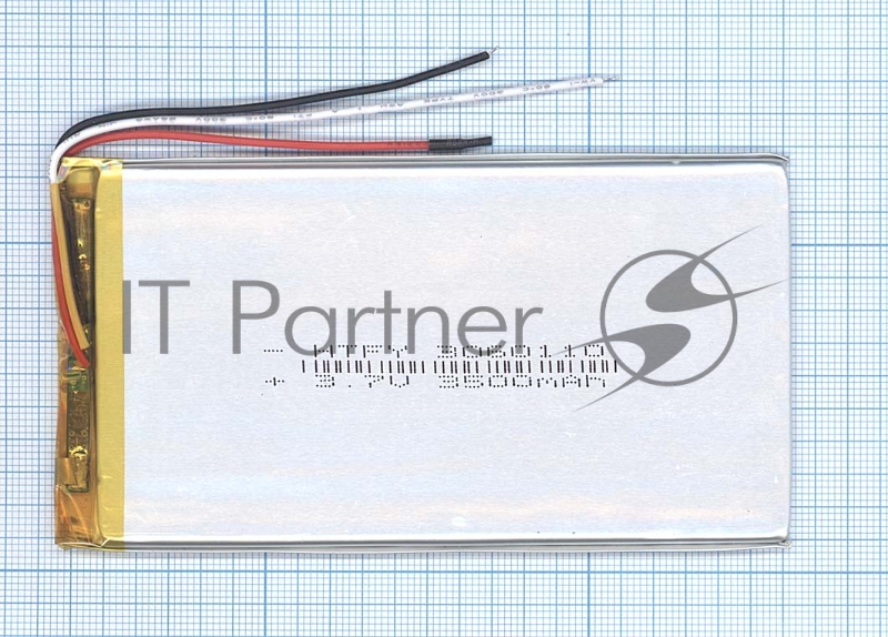 Аккумулятор Li-Pol (батарея) 3*60*110мм 3pin 3.7V/3500mAh