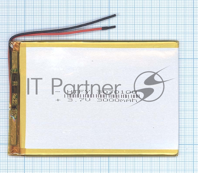 Аккумулятор Li-Pol (батарея) 3*70*100мм 2pin 3.7V/3000mAh