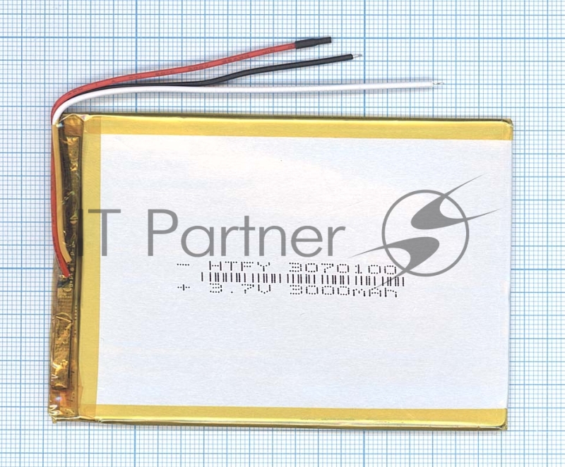 Аккумулятор Li-Pol (батарея) 3*70*100мм 3pin 3.7V/3000mAh
