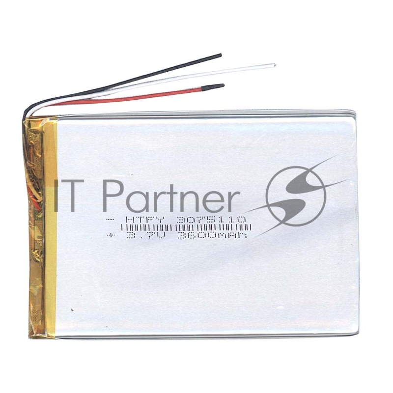 Аккумулятор Li-Pol (батарея) 3*75*110мм 3pin 3.7V/3600mAh