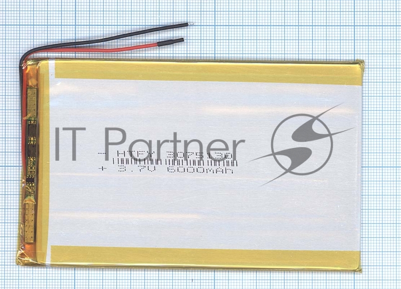 Аккумулятор Li-Pol (батарея) 3*75*130мм 2pin 3.7V/6000mAh