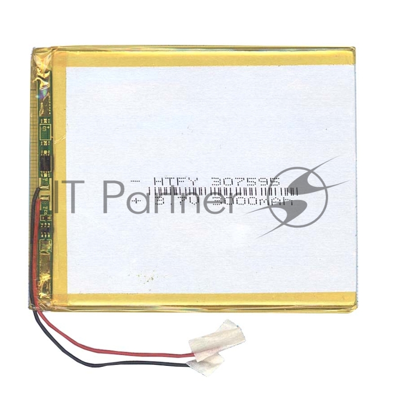 Аккумулятор Li-Pol (батарея) 3*75*95мм 2pin 3.7V/3000mAh