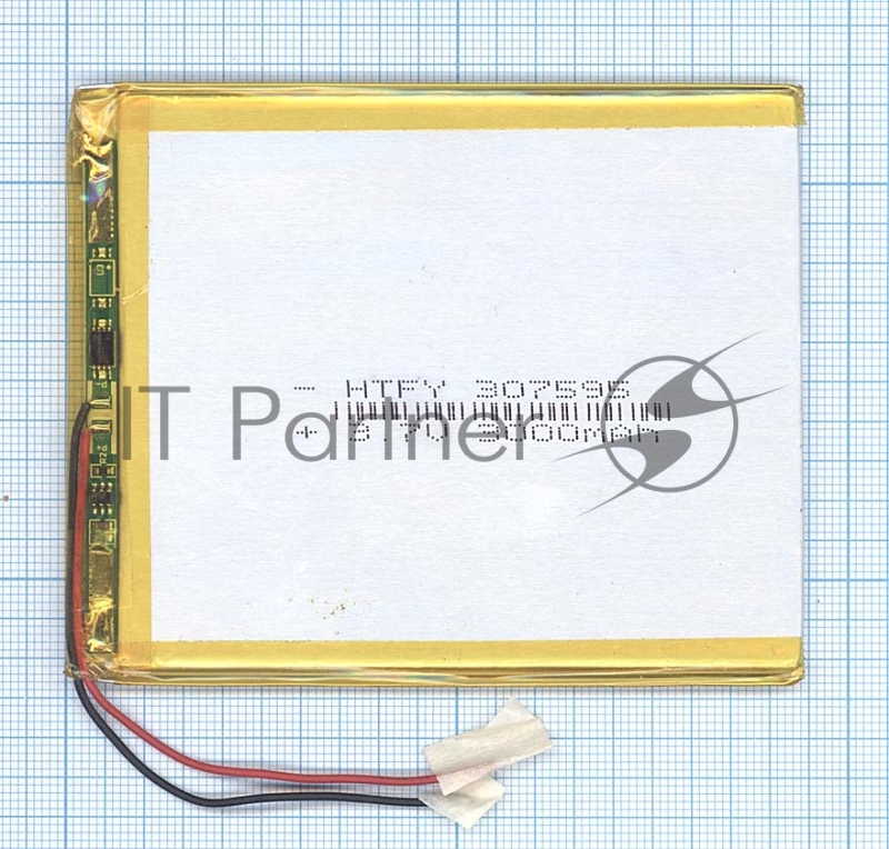 Аккумулятор Li-Pol (батарея) 3*75*95мм 2pin 3.7V/3000mAh