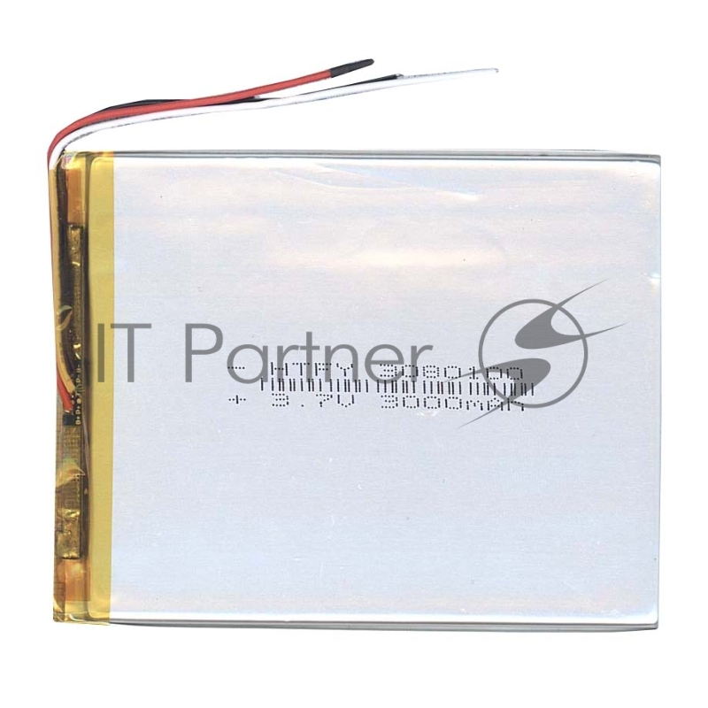 Аккумулятор Li-Pol (батарея) 3*80*100мм 3pin 3.7V/3000mAh