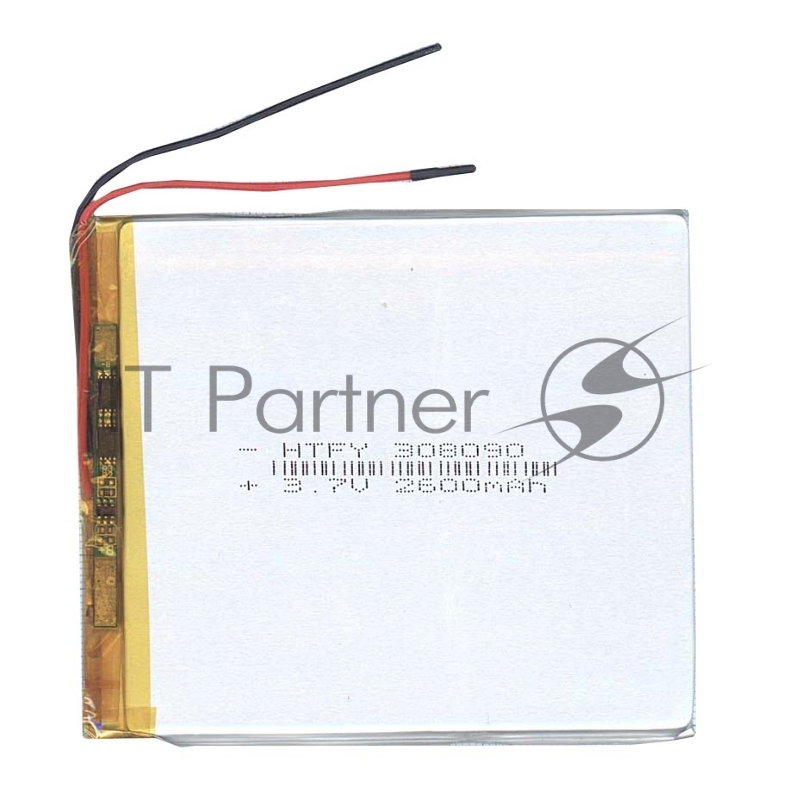 Аккумулятор Li-Pol (батарея) 3*80*90мм 2pin 3.7V/2600mAh