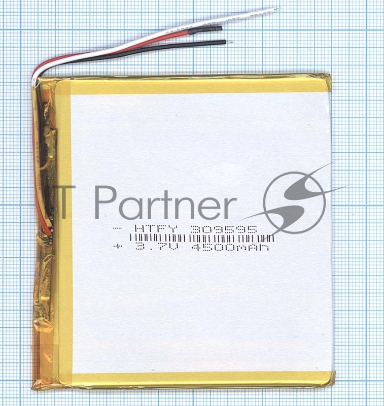 Аккумулятор Li-Pol (батарея) 3*95*95мм 3pin 3.7V/4500mAh