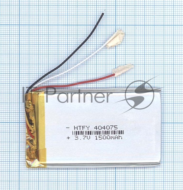 Аккумулятор Li-Pol (батарея) 4*40*75мм 3pin 3.7V/1500mAh