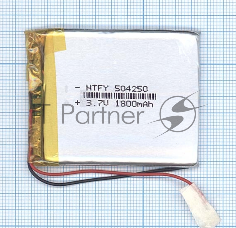 Аккумулятор Li-Pol (батарея) 5*42*50мм 2pin 3.7V/1800mAh