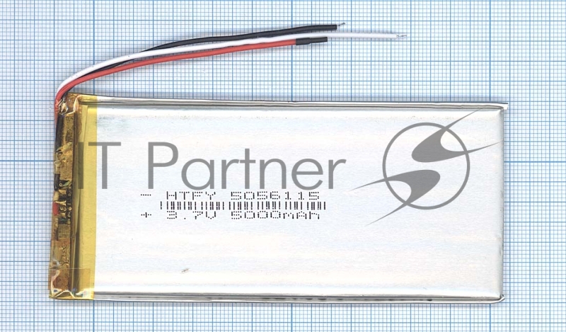 Аккумулятор Li-Pol (батарея) 5*56*115мм 3pin 3.7V/5000mAh
