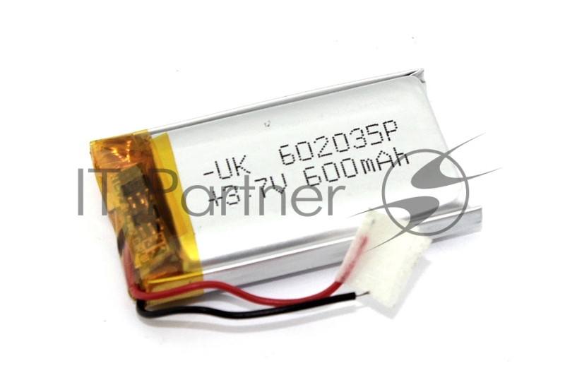 Аккумулятор Li-Pol (батарея) 6*20*35мм 2pin 3.7V/600mAh